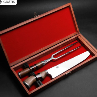 Conjunto Churrasco 5mm Inox 8