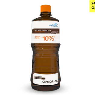 Iodopolvidona 1 lt (Iodopolvidona 10%/(excipientes: Ácido Cítrico/glicerina/iodato de Potá)