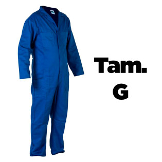 Macacao Indl.m/c Azul G(tam.46/48)
