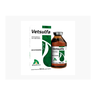 Vetsulfa 100ml (Sulfametoxazol/trimetoprim/diclofenaco de Sódio)
