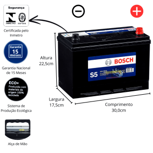 Bateria Automotiva Bosch 90ah