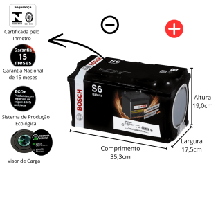 Bateria Automotiva Bosch s6 95 Amperes