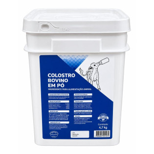 Colostro Bovino em po Balde de 4,740kg