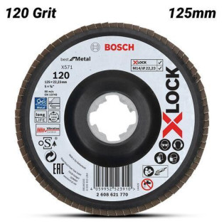 Disco Flap X-lock Bfm 115mm G120 2608619200000