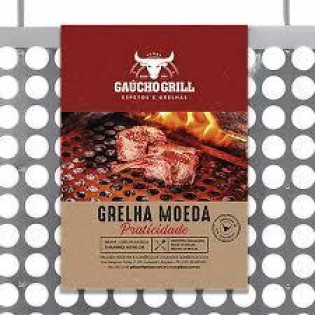 Grelha Gaúcho Tela Moeda 40x39cm - Grilazer - Ga141