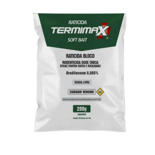 Raticida Bloco Soft Bait Termimax 200gr Raticida Bloco Soft Bait Termimax 200gr